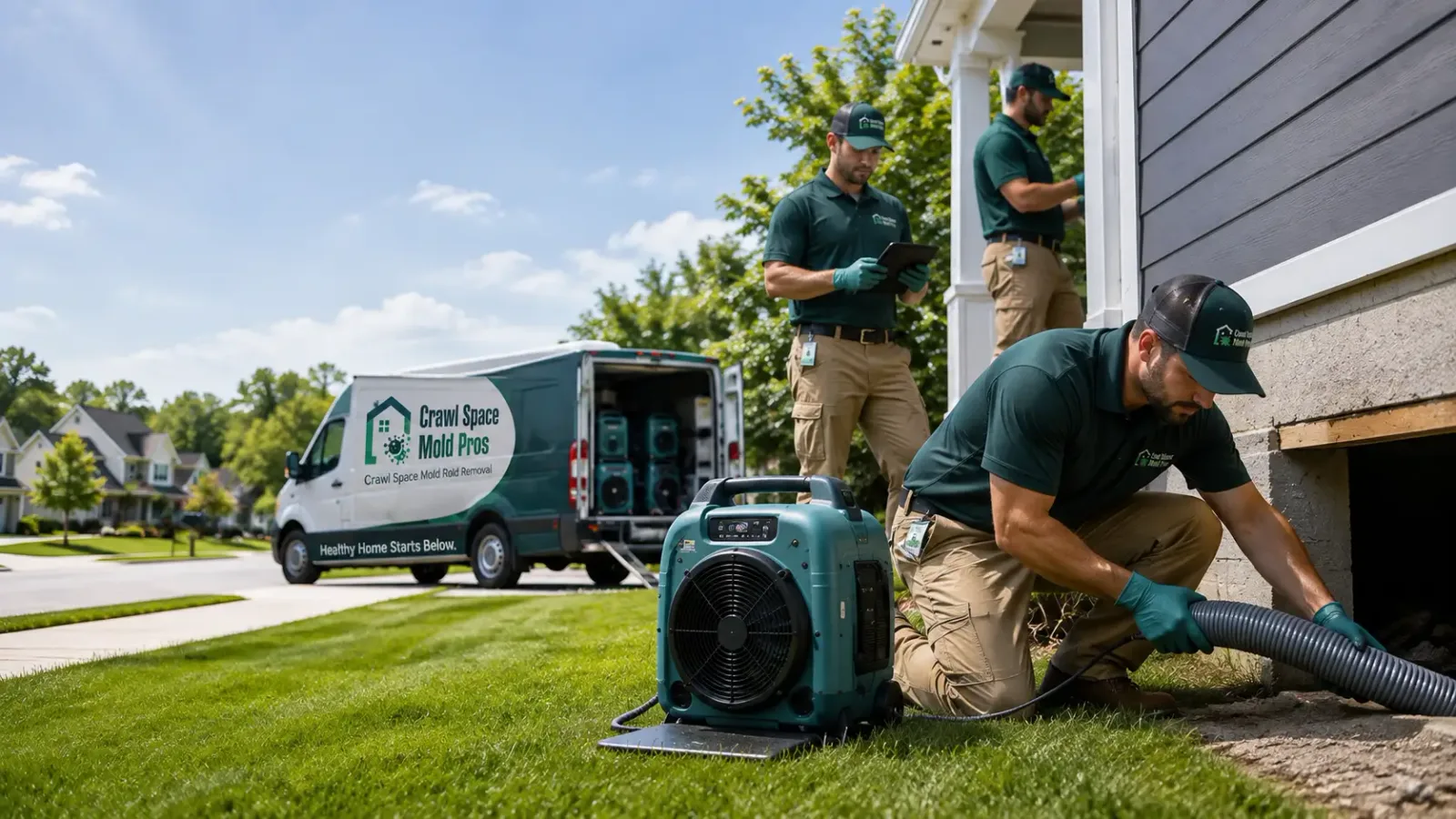 Crawl Space Mold Removal in North Reading, MA
